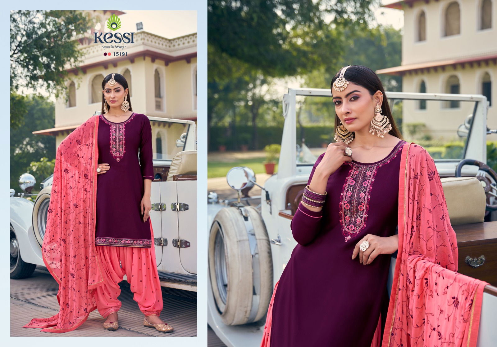 Patiala House Vol 101 By Kessi Jam Silk Cotton Punjabi Dress Material Wholesale Shop In Surat
